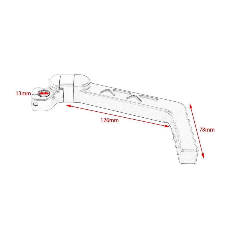 JRL CNC Kick Start Starter Lever Red for Honda XR50 CRF50 XR70 CRF70 50cc 70cc 110cc 125cc Pit Bikes and SDG SSR Baja Pitster Taotao Coolster Lifan Loncin - Image 2